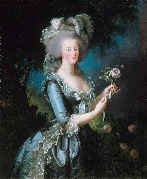 Retrato de Maria Antonieta com uma rosa, Vigée Le Brun, 1783
