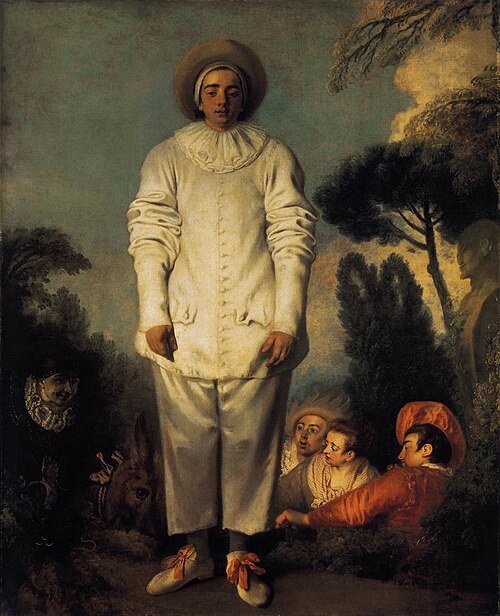 Pierrot, de Antoine Watteau, 1718-19, Museu do Louvre
